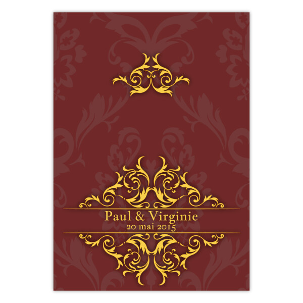Faire-part Baroque A6