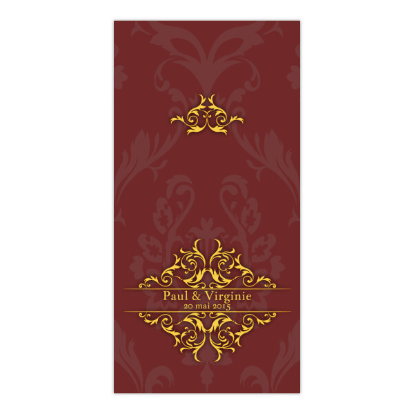 Faire-part Baroque carré