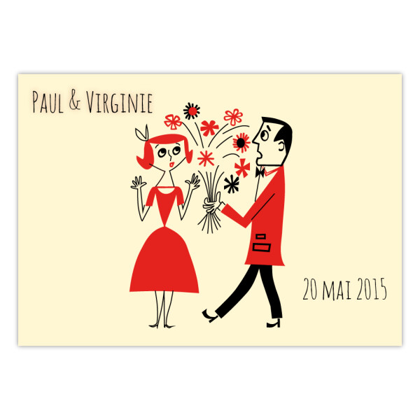 Invitations Rétro A6